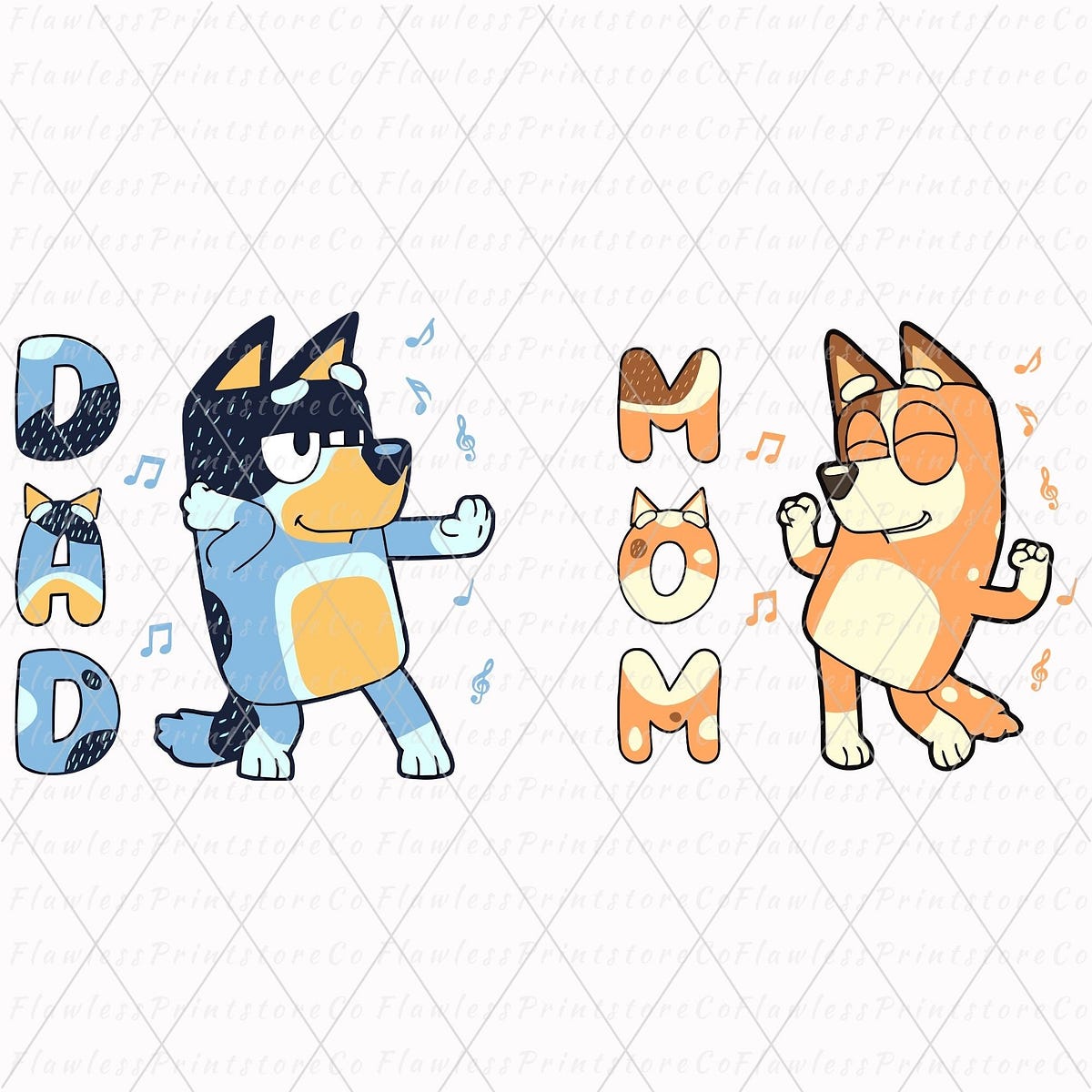 Bluey Dad Png, Bluey Mum PNG, Dad Mum Bluey Png, Bluey Dad Mom Bluey ...