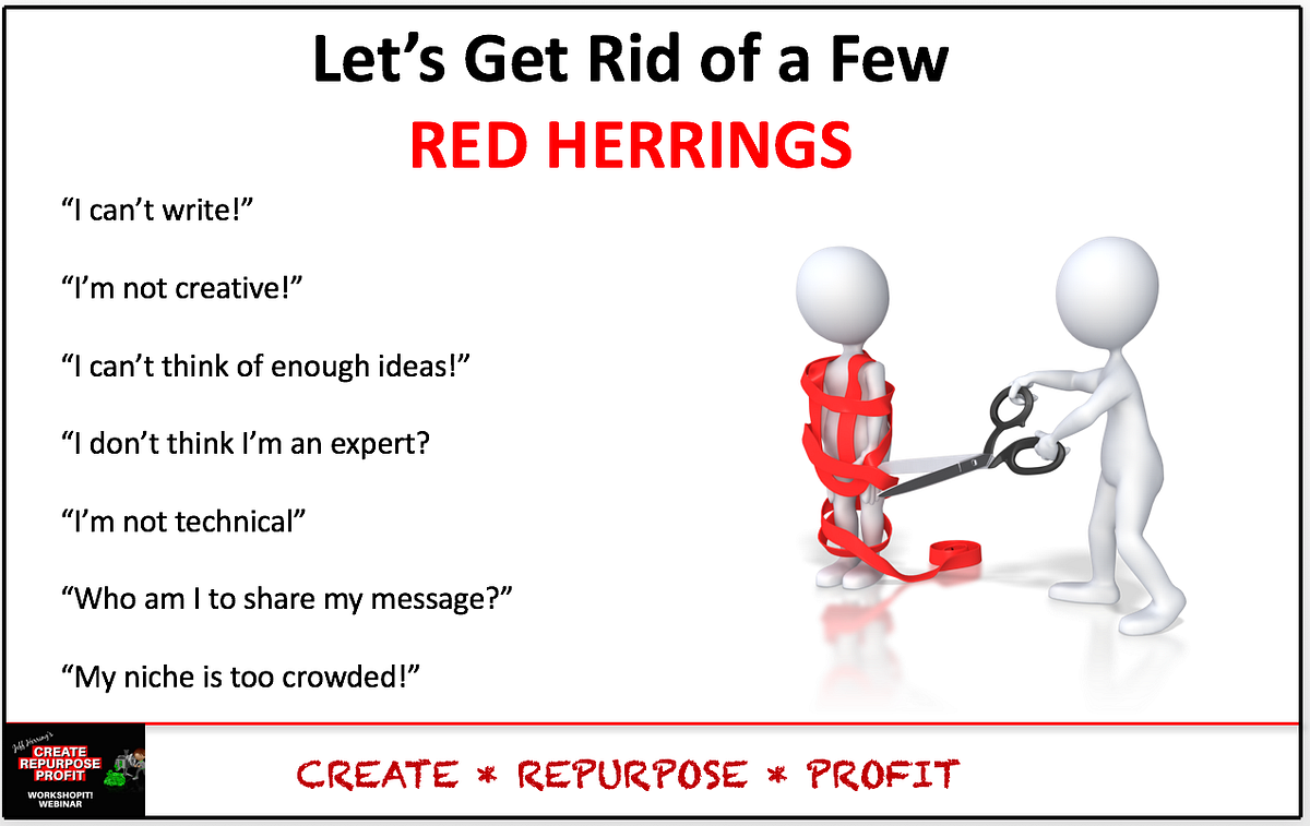 Let’s Get Rid of a Few Content Creation “RED HERRINGS” | by Jeff the ...