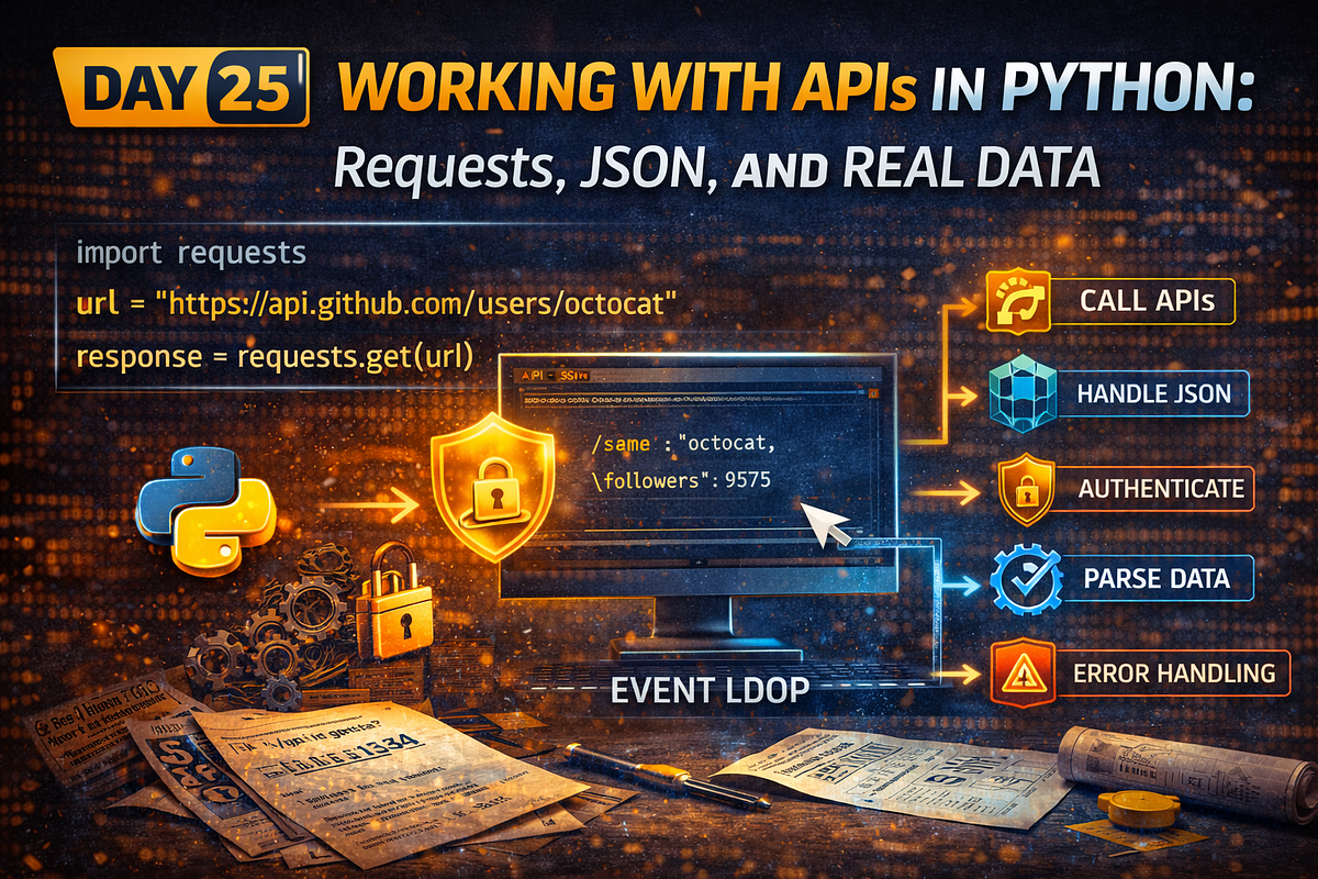 Day 2️⃣5️⃣ — 📊 Working with APIs in Python: Requests, JSON, and Real ...