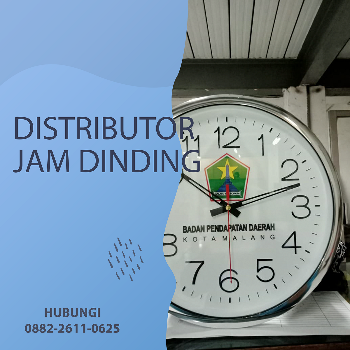 088226110625, Agen Jam Dinding Custom by Dinding custom distributor