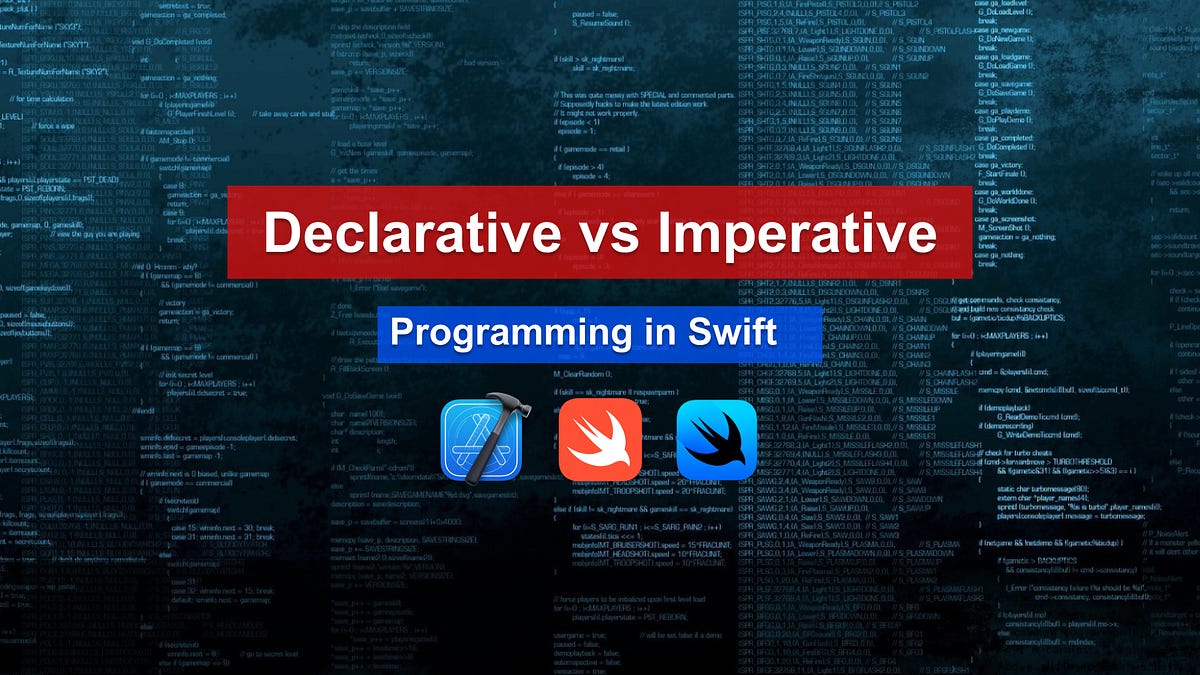 Declarative vs Imperative programming in Swift | by Ayush Gupta | Jun ...