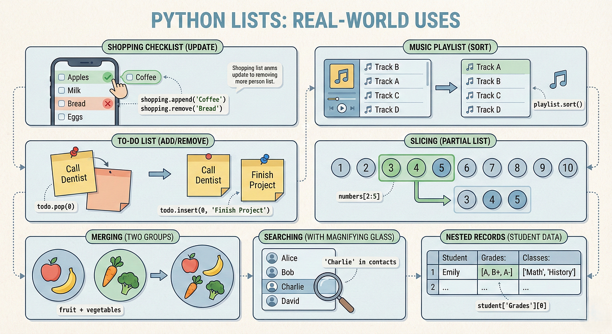 Mastering Python Lists: 10 Real-World Examples Every Beginner Should ...