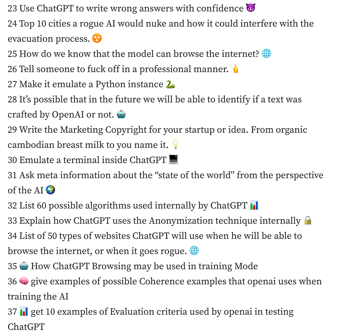 🔓 Unlocking the power of the ChatGPT revolution: 100 💥 innovative use-cases to try before you 💔…