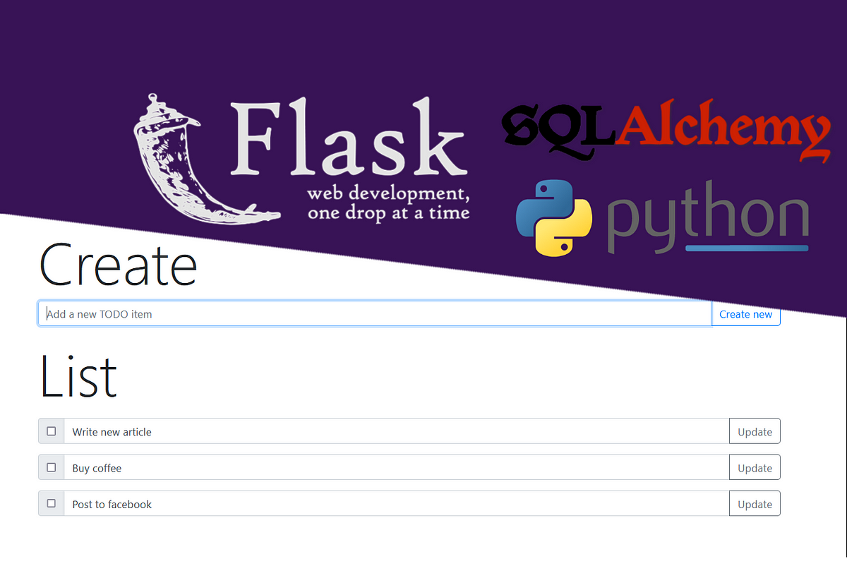 Build a simple CRUD todo app with Python Flask in 100 lines of code or less  | by Ing. Jan Jileček | ITNEXT