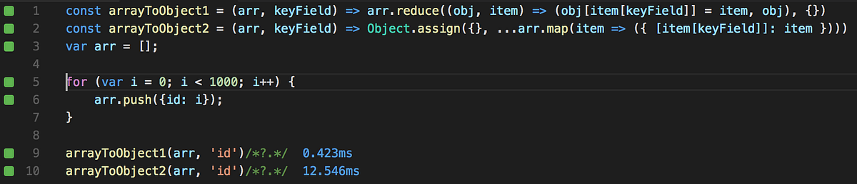 You can make it one-liner without the spread operator by using a ...
