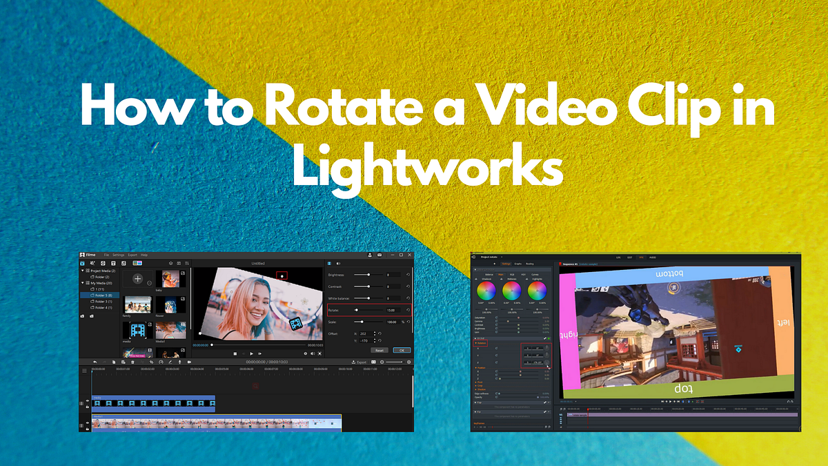 Tutorial How to Rotate a Video Clip in Lightworks by Daniel Evans