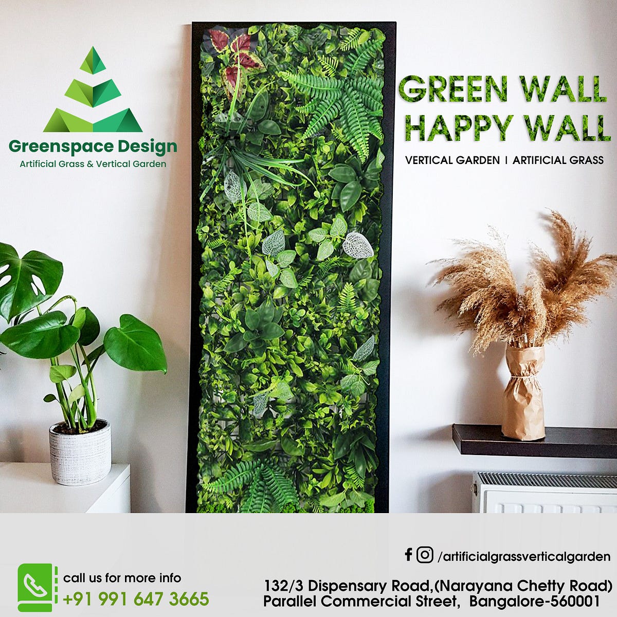 Artificial Vertical Garden Bangalore — Greenspace Design
