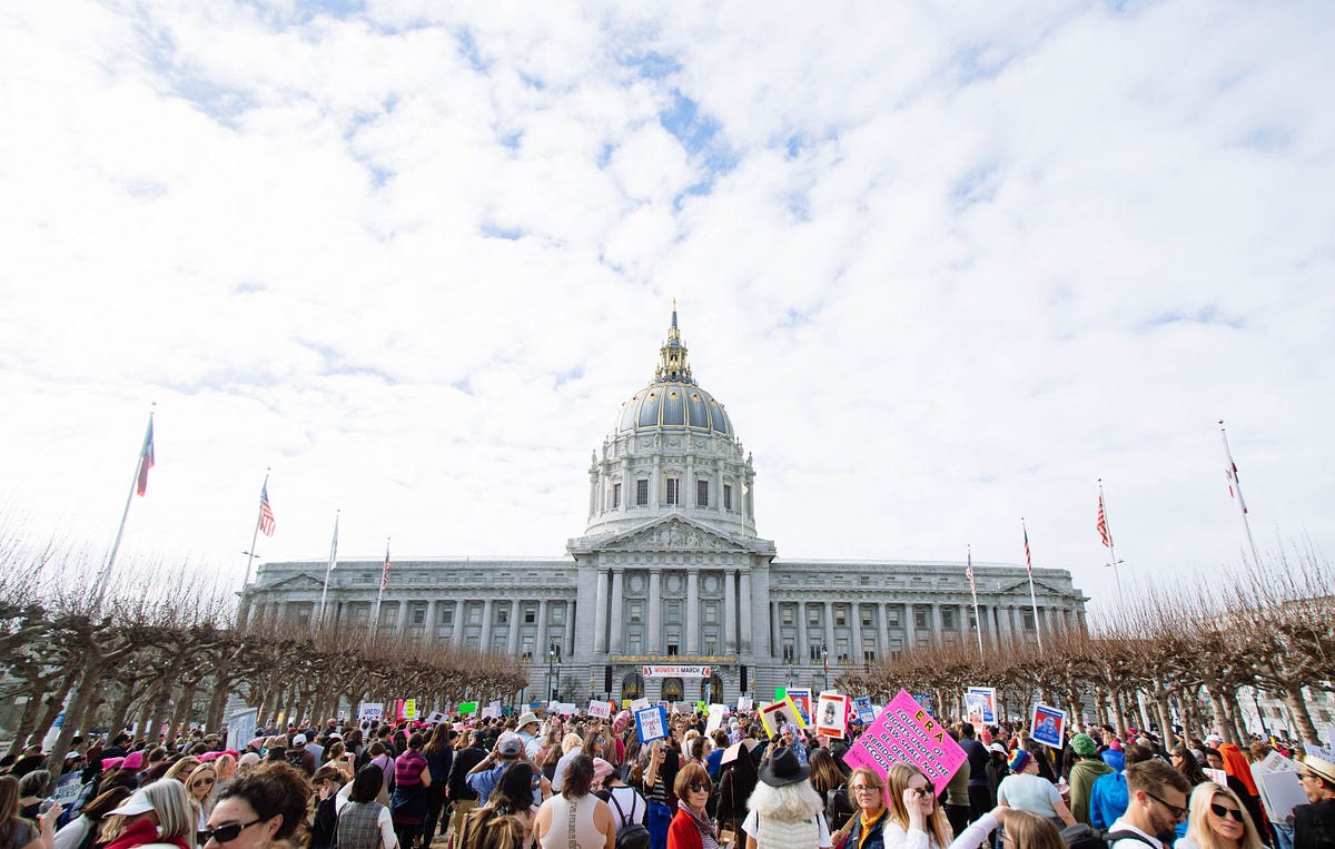 Image of: A Walk Toward Equality: The Women’s March, San Francisco