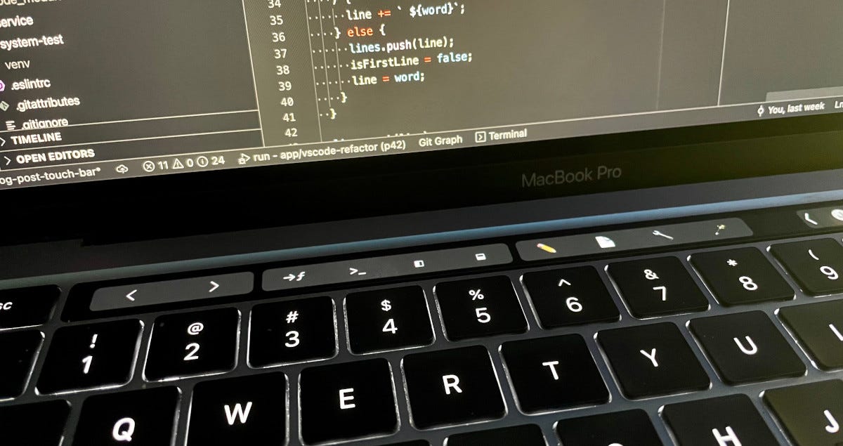How to Configure the Touch Bar in Visual Studio Code in Under 5 Minutes |  by Lars Grammel | CodeX | Medium