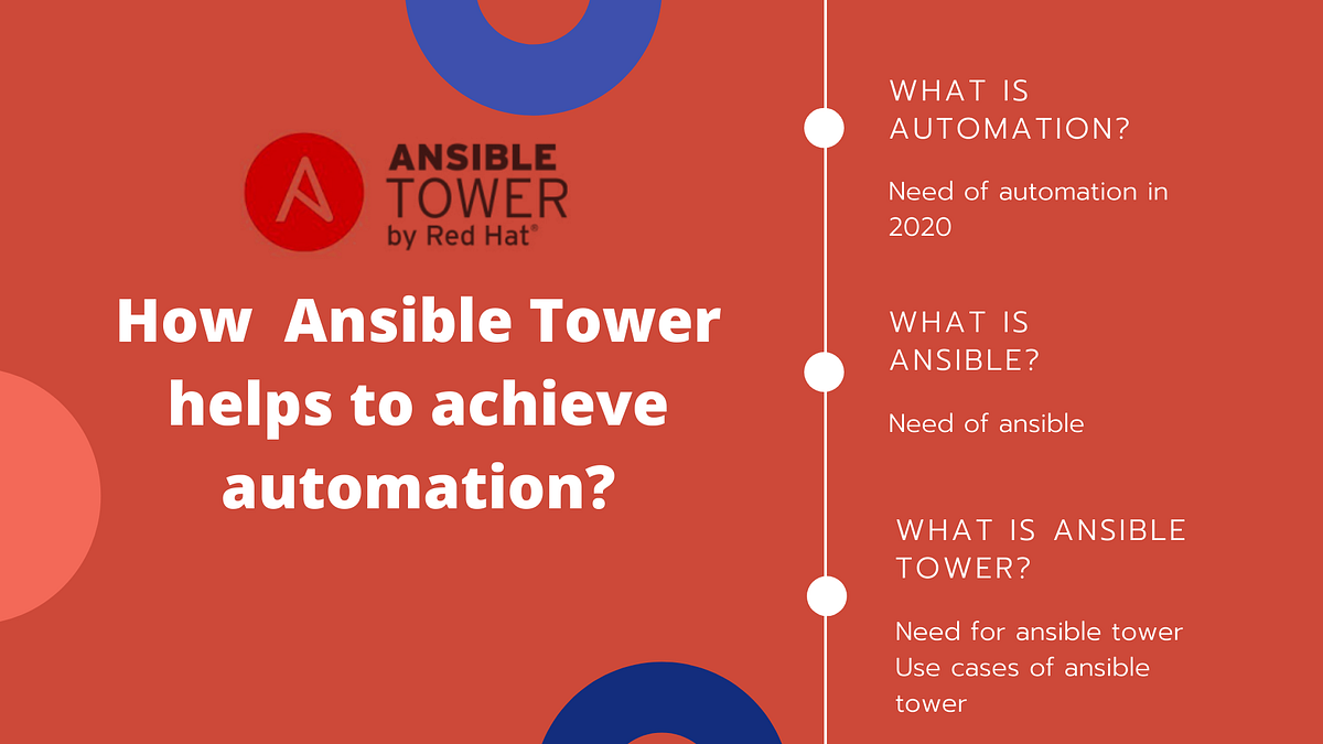 How Ansible Tower helps to achieve automation? by Shubham Rasal [SRE