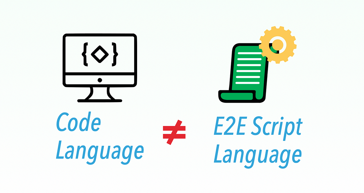 There is no rule mandating that the “Coding Language and E2E Test ...