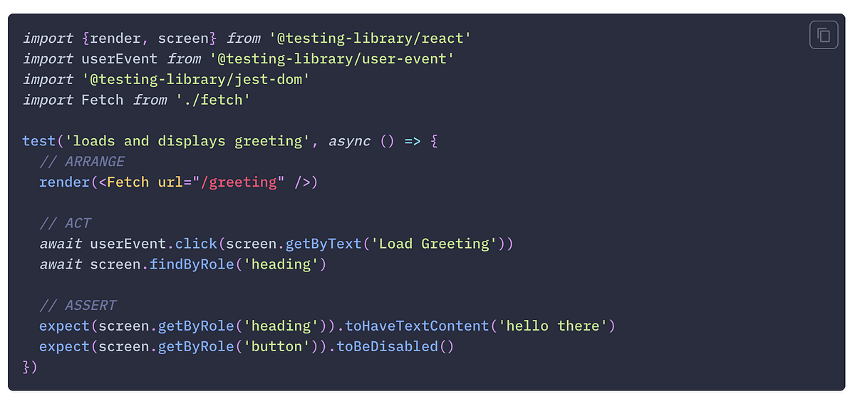 Testing with React Testing Library | by Orhan Akgül | Medium