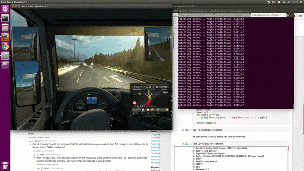 Create self-driving trucks inside Euro Truck Simulator 2, by Gyuri Im