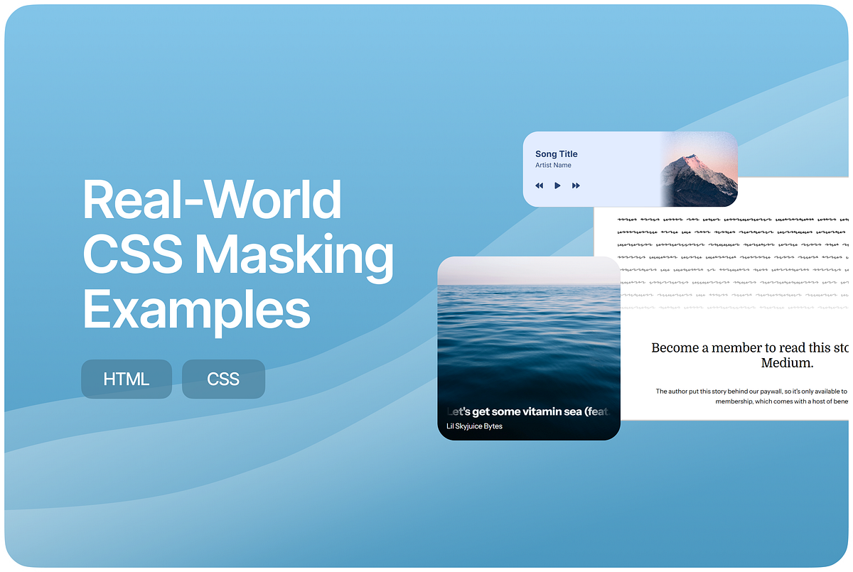 Real-World CSS Masking Examples. Recreate UI effects like long text ...