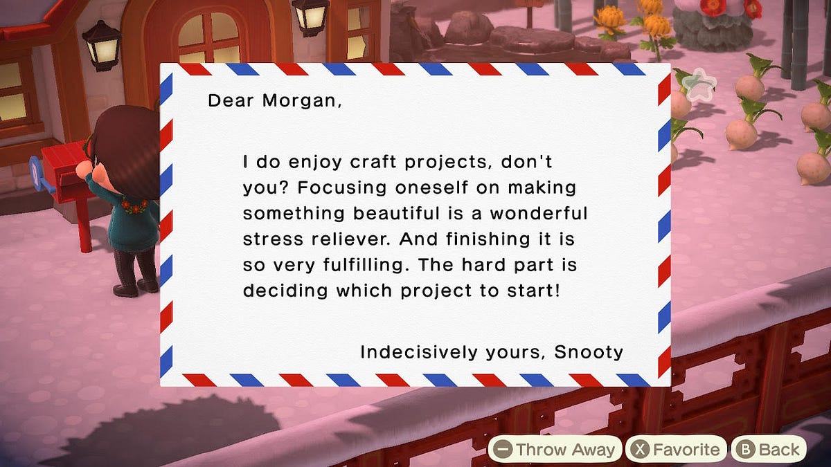 Writing Letters to Animal Crossing Villagers Indecision with Snooty by Rose Medium