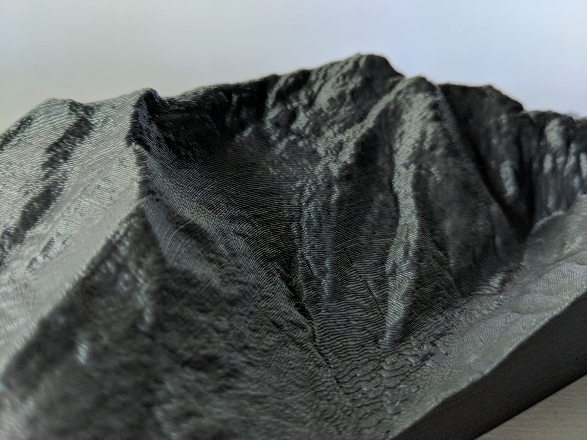 3D Printing with LiDAR Data. My fascination with maps, especially… | by ...