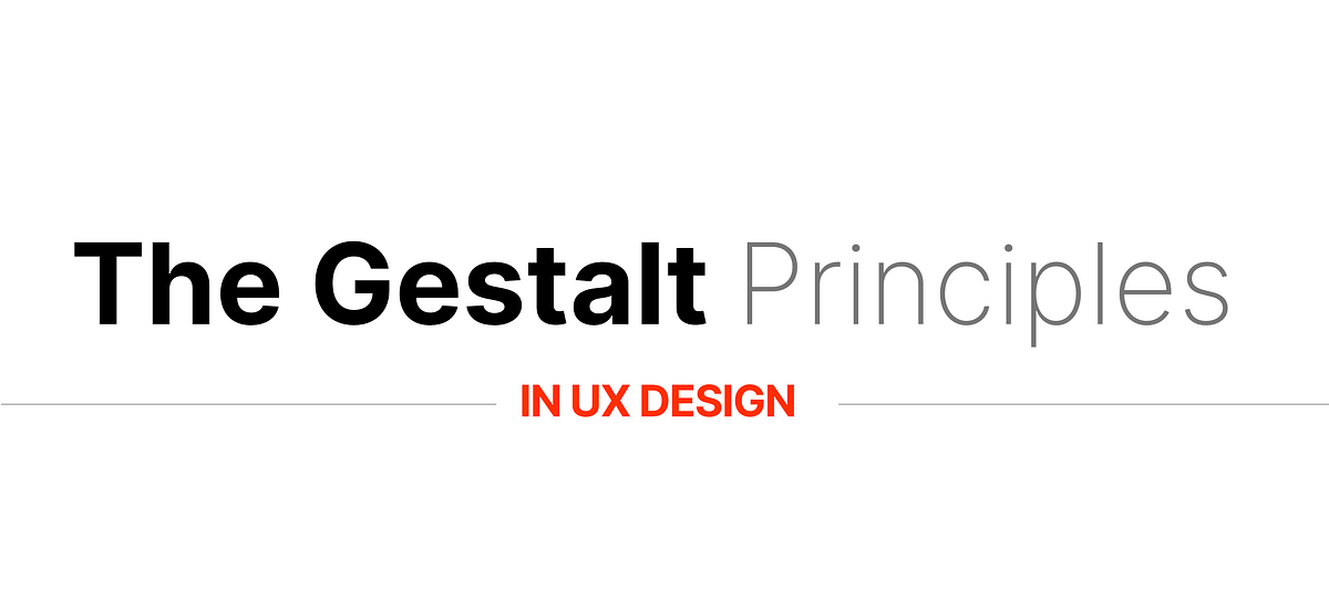 Using Gestalt principles in UX design