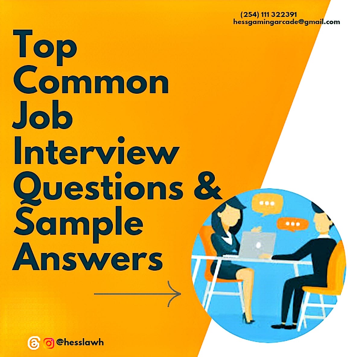 Top Common Job Interview Questions And Answer Samples. | by HessLawH ...