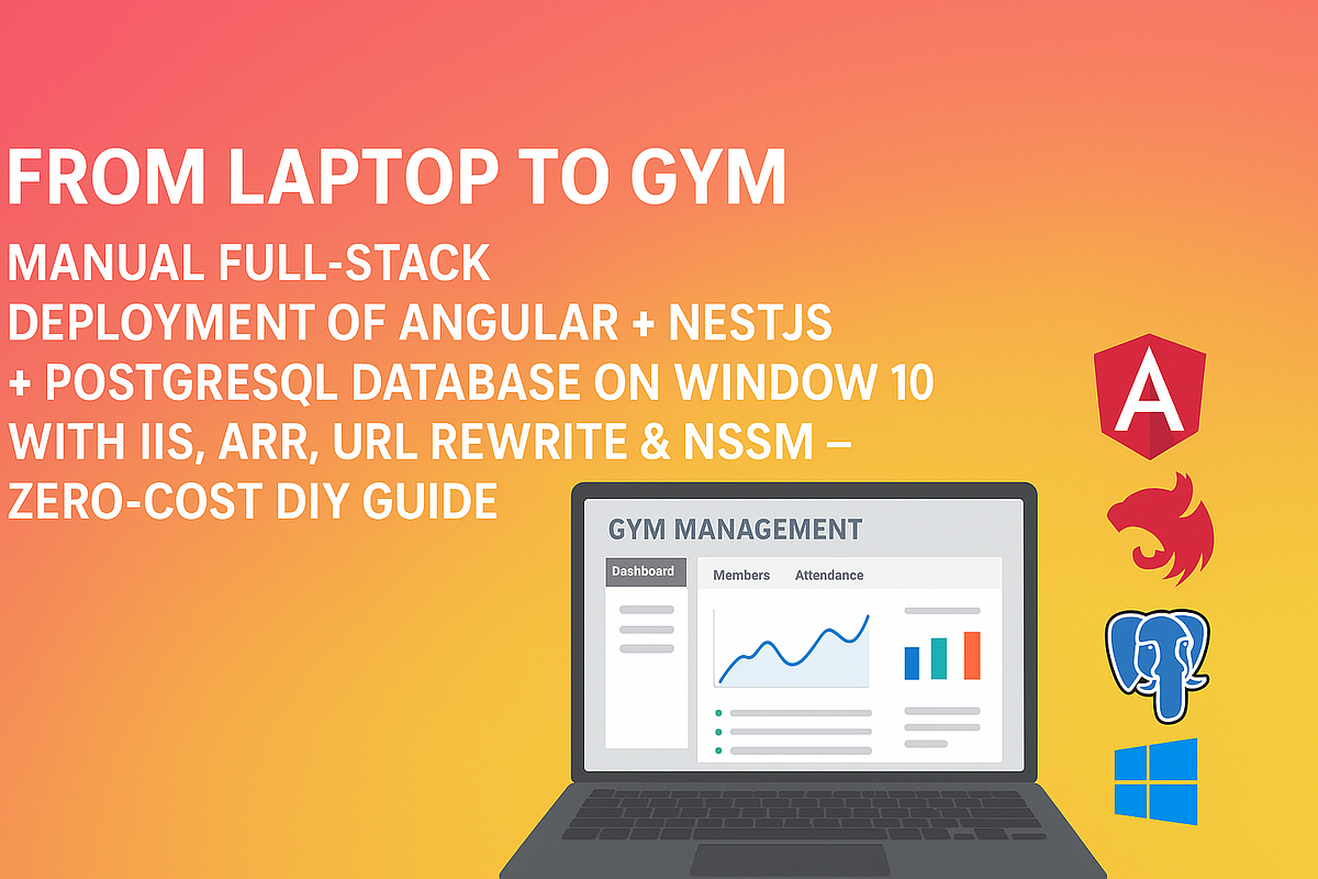 From Laptop To Gym Manual Full Stack Deployment Of Angular Spa