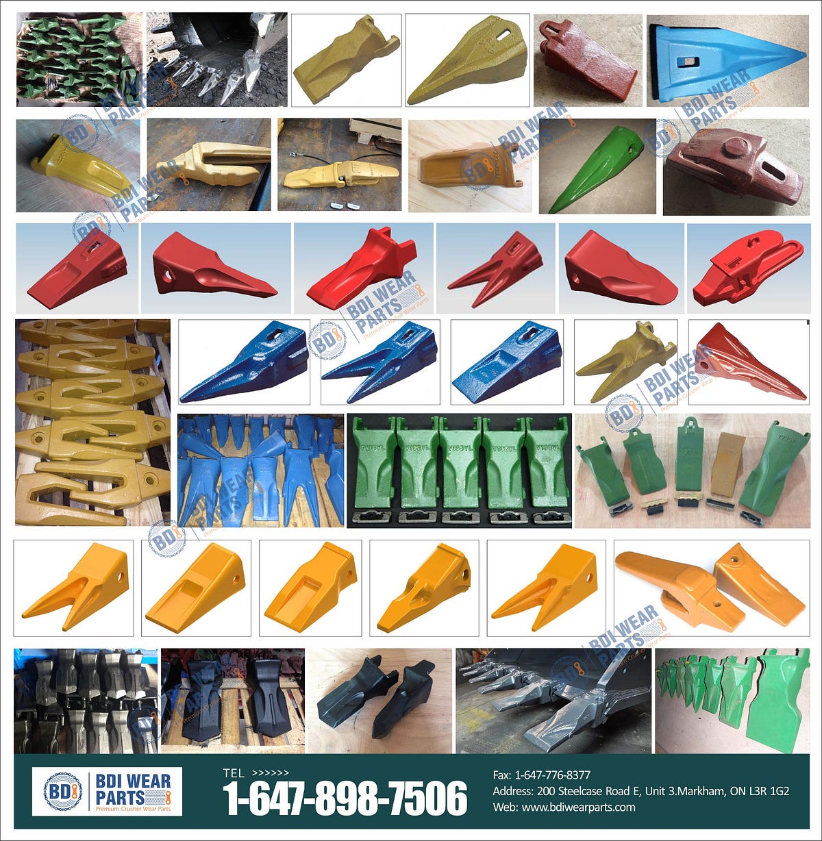 crusher wear part BDI bucket teeth by BDI Wear Parts Medium