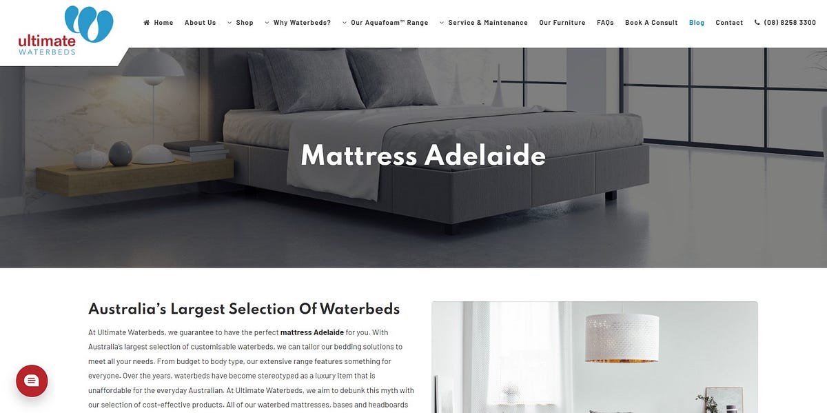 Mattress Adelaide Ultimate Waterbeds Medium