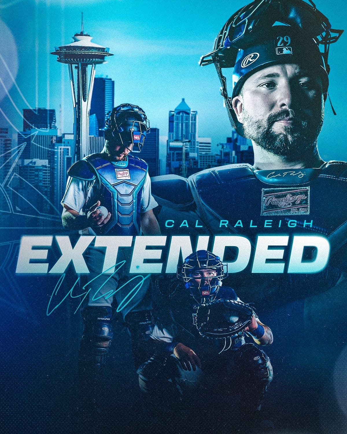 Mariners Extend Cal Raleigh To Six-Year Contract Through 2030, With ...