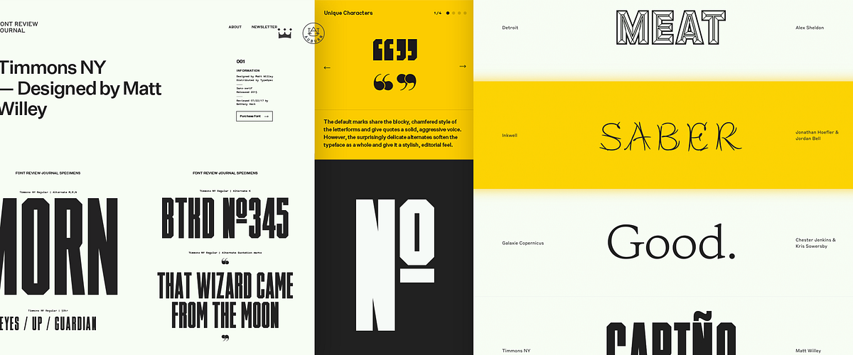 Announcing the Font Review Journal | by Bethany Heck | Medium