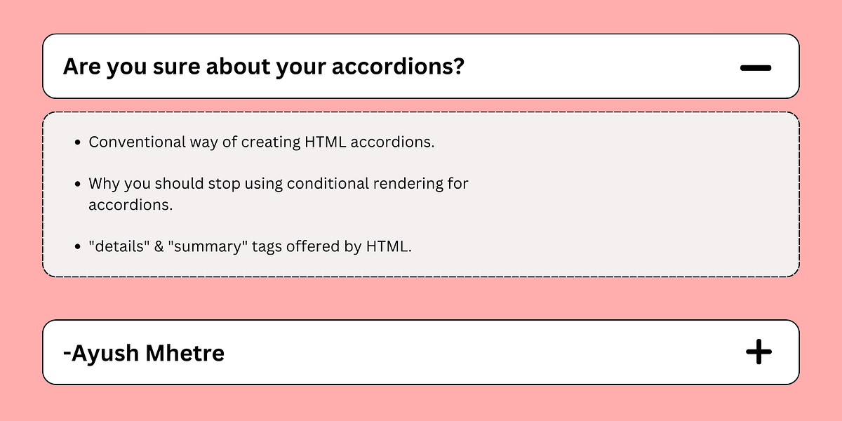 You are building accordions wrong! by Mhetre Ayush Medium