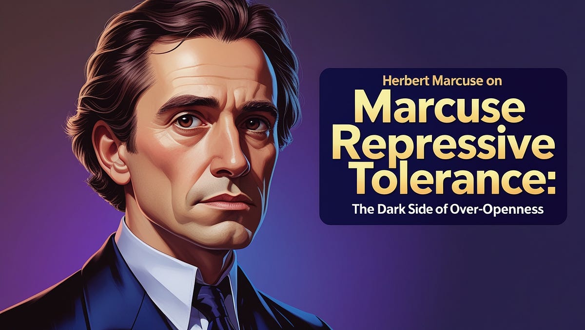 Herbert Marcuse on Repressive Tolerance: The Dark Side of Over‑Openness ...