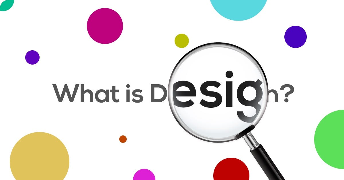 What is Design all about: My first article, by Señor Huncho