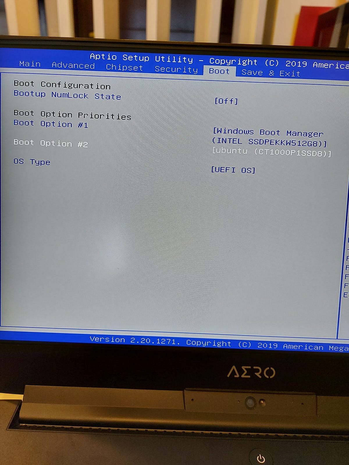 Separated EFI Boot Partitions located on different SSDs in Gigabyte