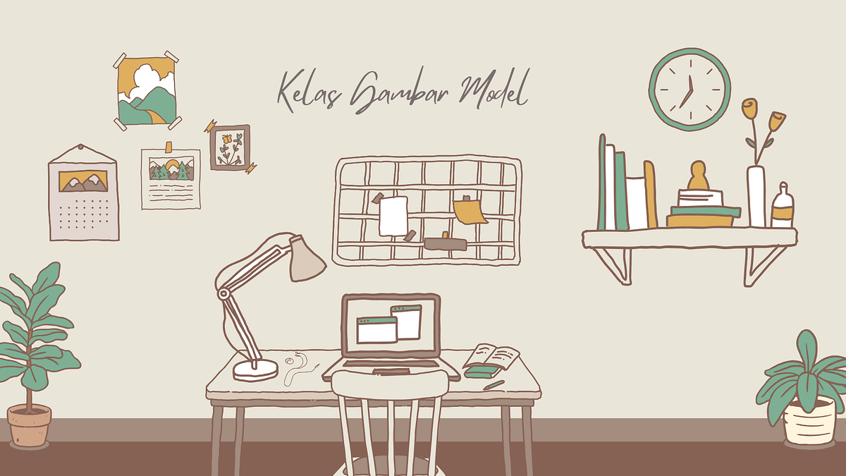 Kelas Gambar Model. Di ruang kelas, yang mana meja dan… | by xeberoz