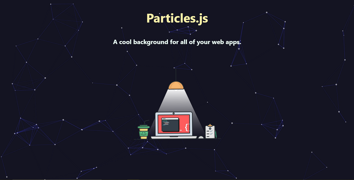 Creating an Interactive Background in React with Particles.js ...