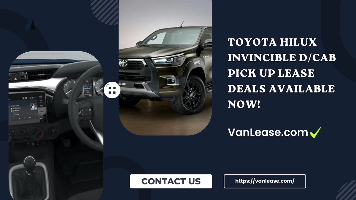 Toyota Hilux Invincible D/Cab Pick Up Lease Deals Available Now ...