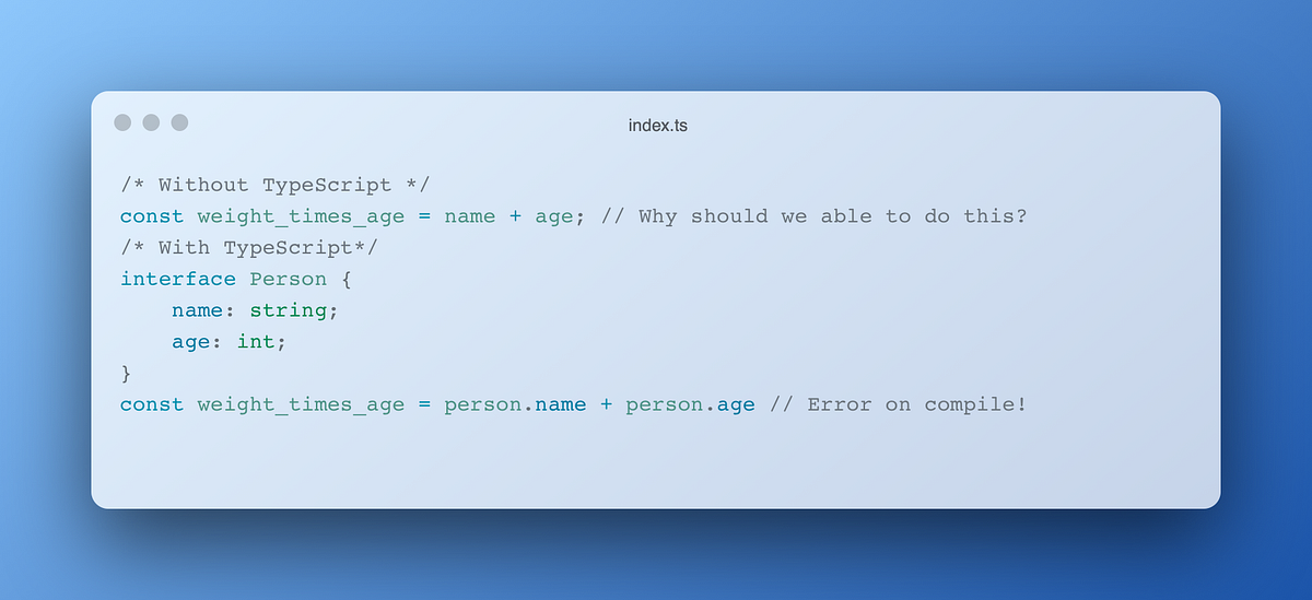Impressions from 3 months of using TypeScript | by Jordan Baumgardner ...