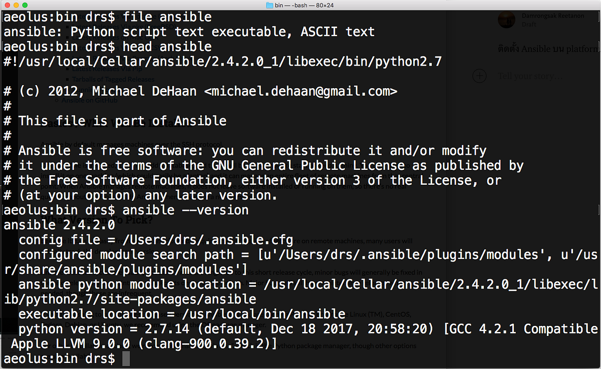 Ansible #1 ตà¸à¸™ ติดตั้ง Ansible บน platform ไหนได้บ้าง | by Damrongsak ...