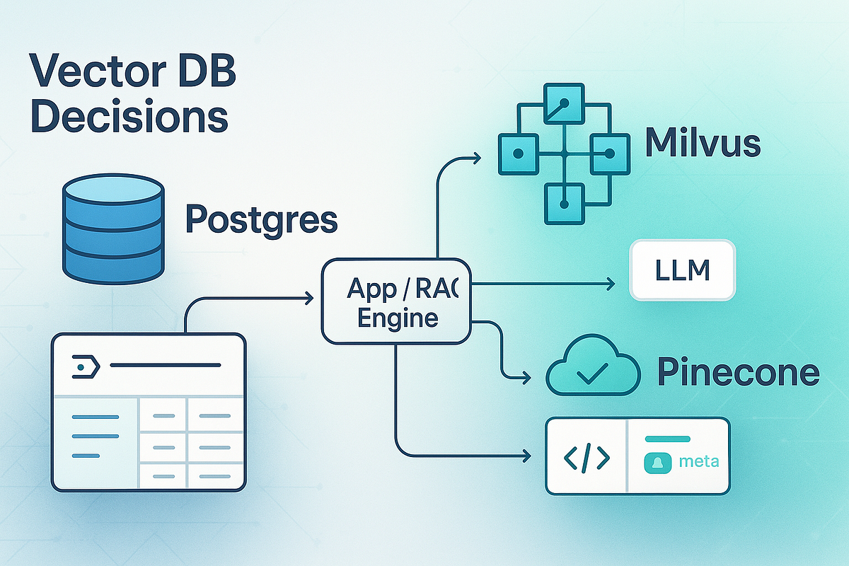 Postgres, Milvus, or Pinecone?. How to choose the right vector store… | by Quellin | Medium