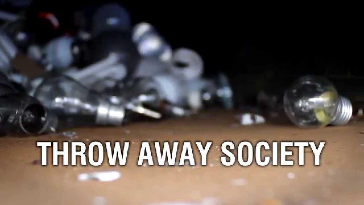 The Throwaway Society. In Sudan where my family originates, I… by