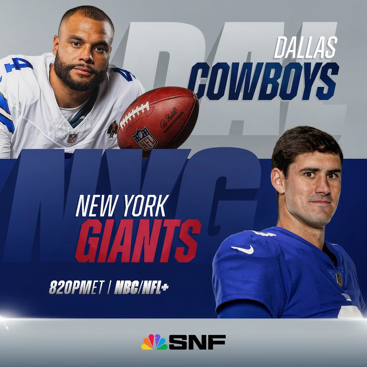 DAL vs. NYG — Sunday Night Showdown on NBC! | by Vip Sports Tips | Medium