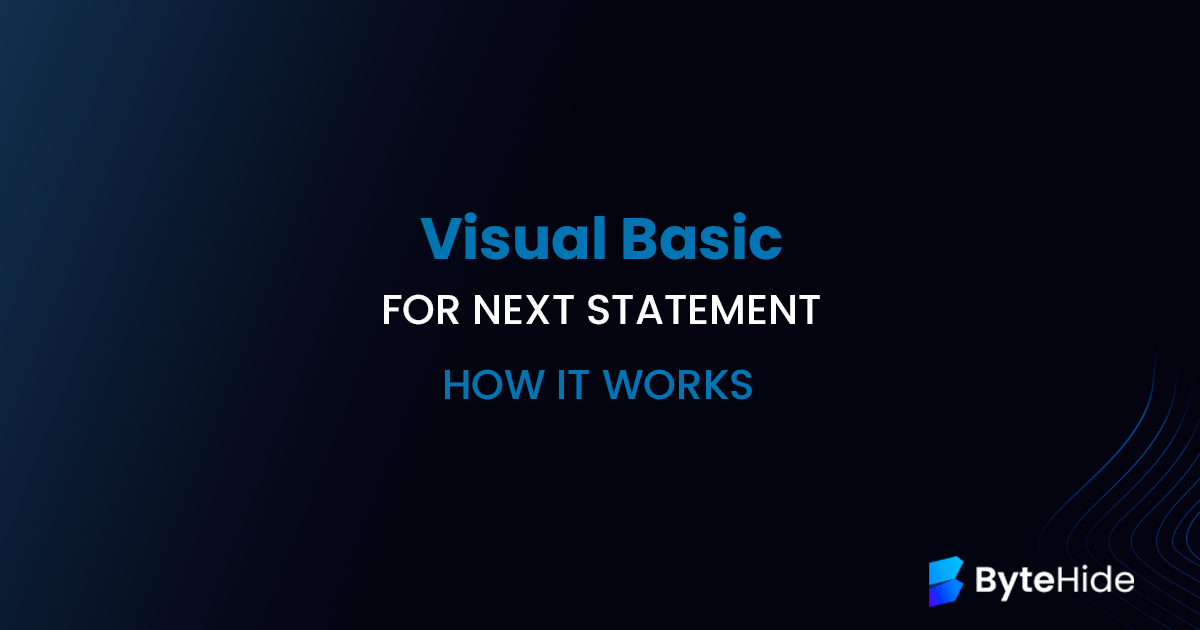 Visual Basic For…Next Statement — How It Works | by Juan España ...