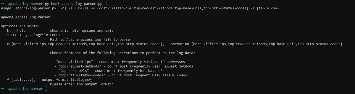 Apache Log Parser With Python. As part of this DevOps project, we… | by ...