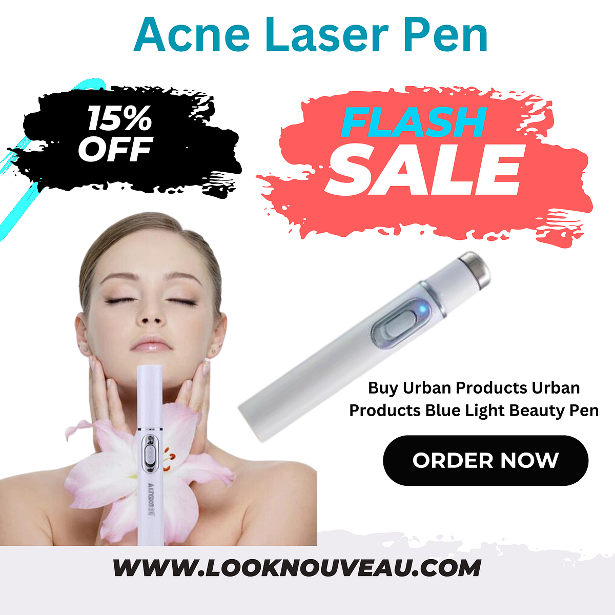 Blue Light Therapy Varicose Veins Treatment Laser Pen by Looknouveau