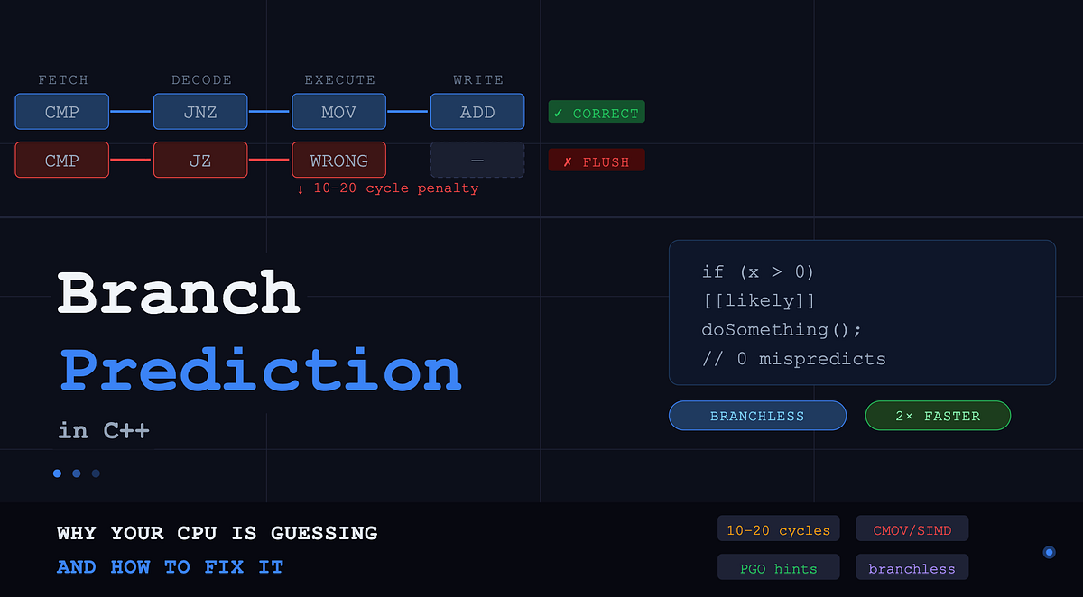 Branch Prediction in C++: Why Your CPU Is Guessing (And How to Fix It ...