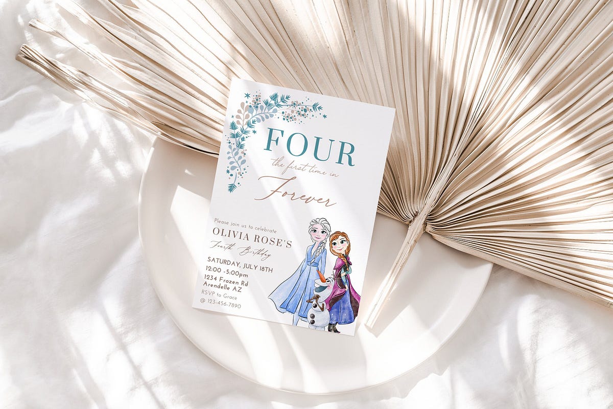 Frozen Birthday Invitation | Elsa Birthday Invitation | Elsa Party
