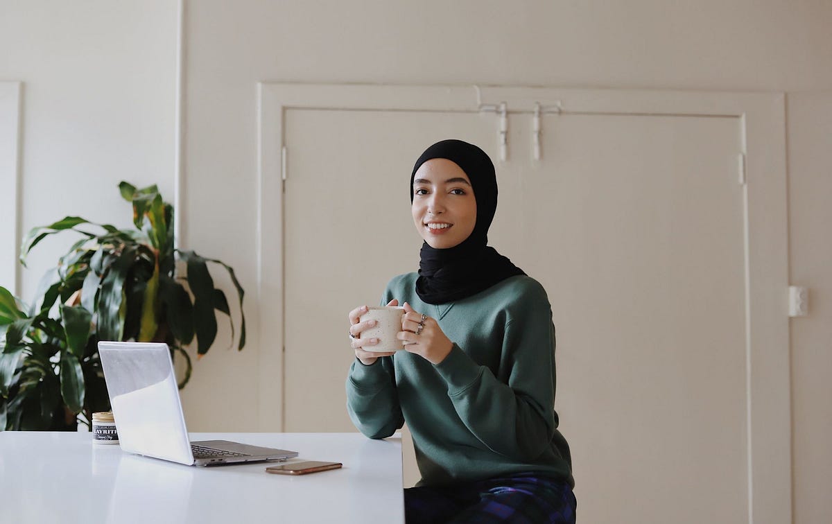 style hijab kantor simple