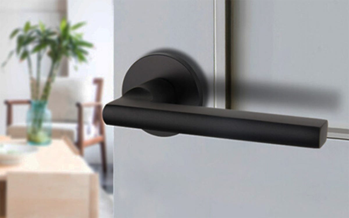 Modern Matte Black Door Hardware for Interior Design