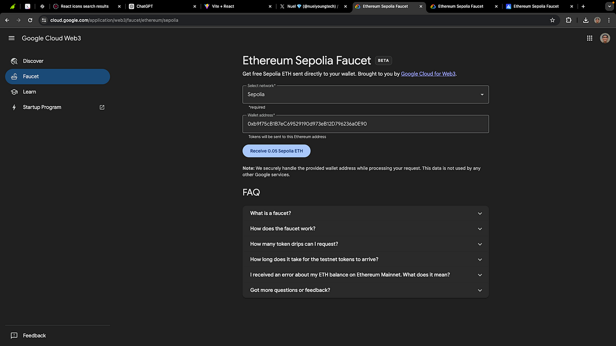 How to get SEPOLIA TEST ETHER from FAUCET without an ETH