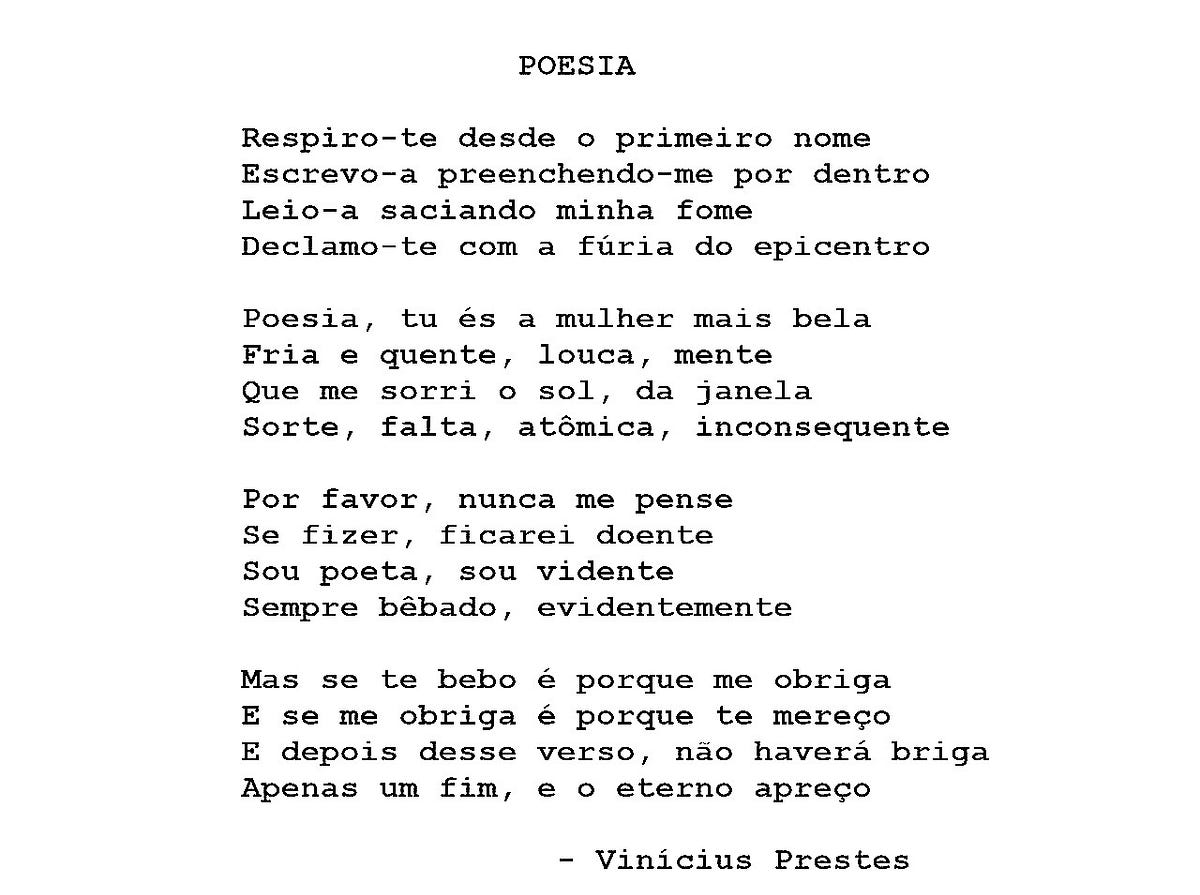 Poesia | by Vinícius Prestes | Medium