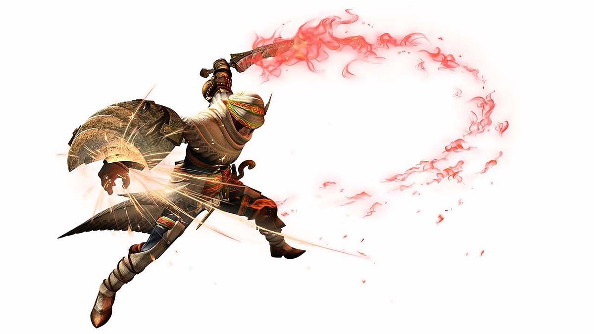Monster Hunter World’s Sword and Shield’s new identity | by Walt | Medium