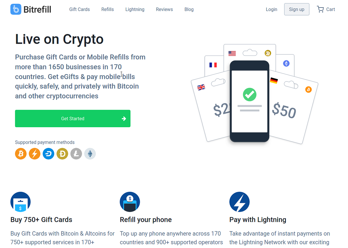 Tutorial: How to purchase from Bitrefill without an account | by Bitrefill  | Bitrefill Help Center | Medium